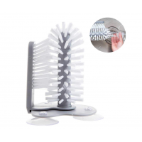 Double Sided Bristle Brush Cups Glass Washer Brush Cleaner Lazy Rotating Cup Cleaning Brush